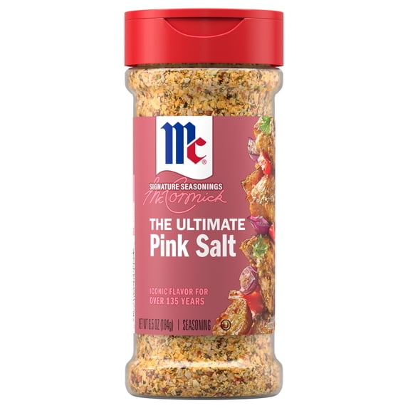 McCormick Seasoning, Himalayan Pink Salt with Black Pepper and Garlic, 6.5 oz Bottle