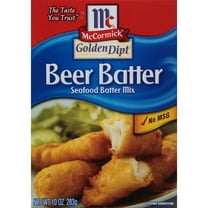 McCormick GOLDEN DIPT Beer Batter Seafood Batter Mix, 10 oz Box