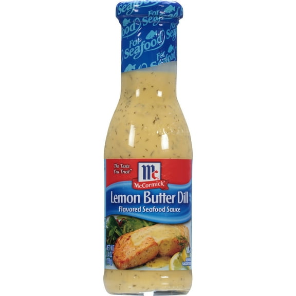 McCormick GOLDEN DIPT Kosher Lemon Butter Dill Sauce, 8.4 oz Bottle
