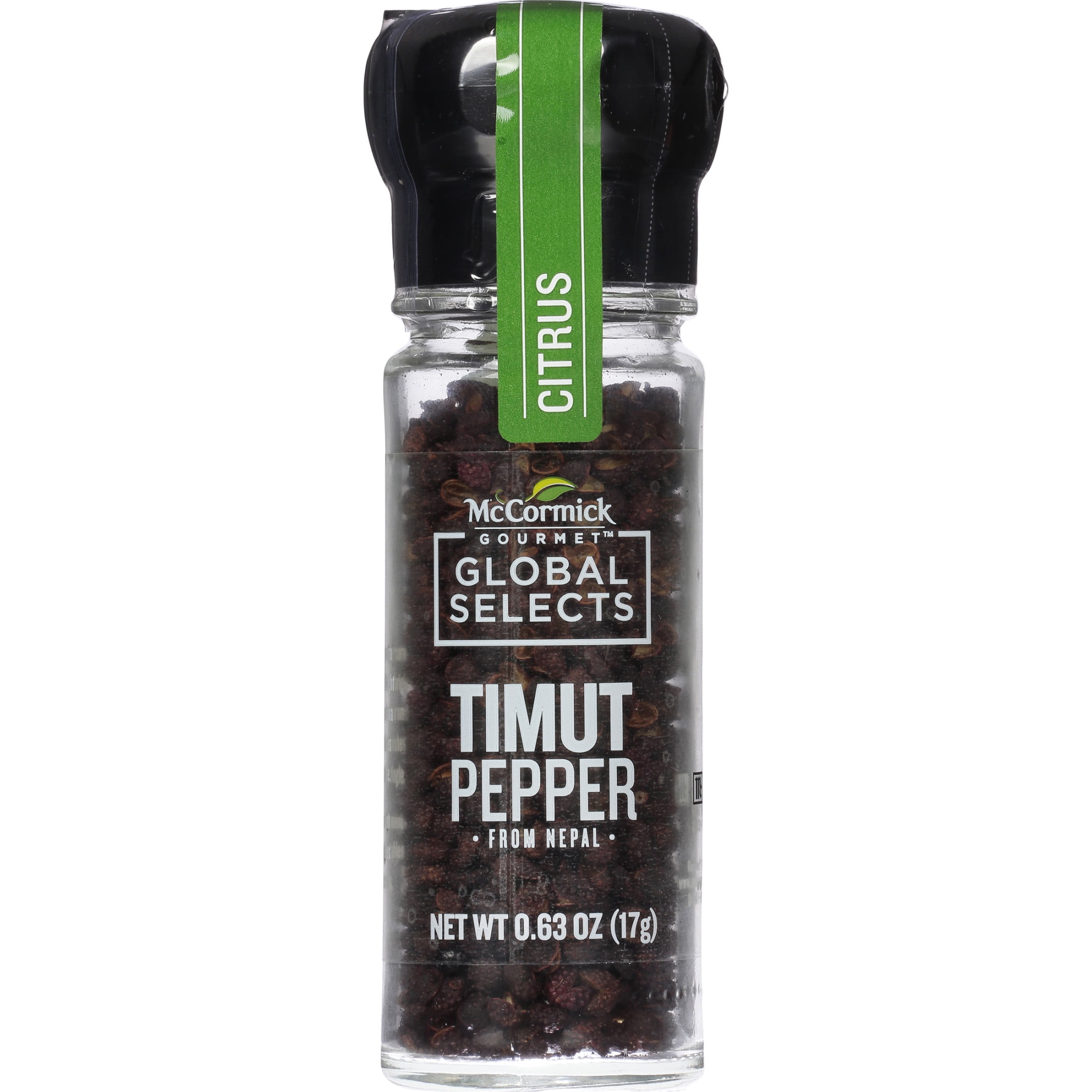 McCormick Gourmet All Natural Global Selects Timut Pepper from Nepal, 0.63 oz Bottle
