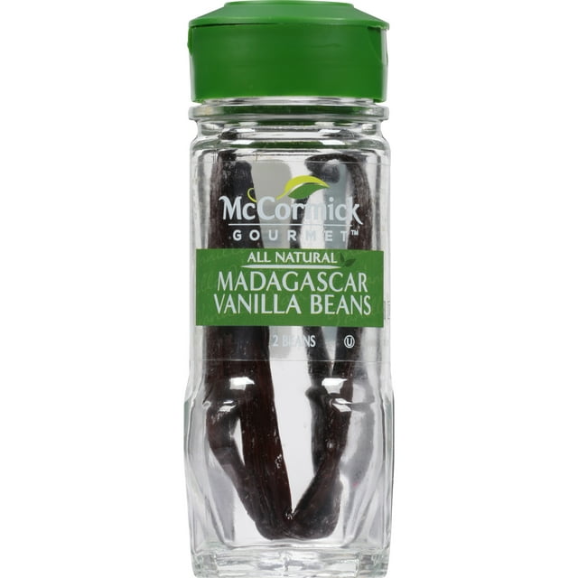 McCormick Gourmet All Natural Madagascar Vanilla Beans, 2 ct Mixed Spices & Seasonings
