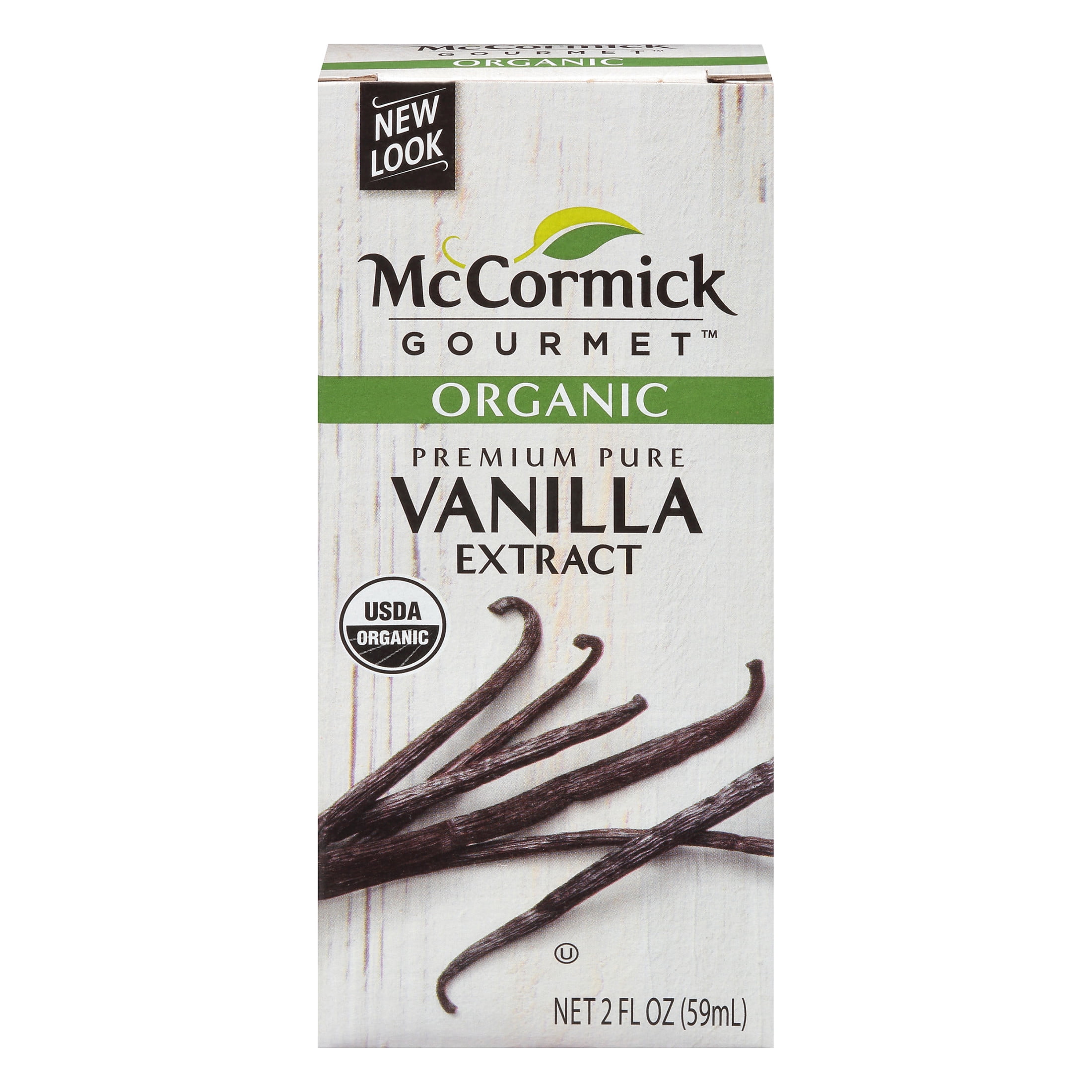 McCormick Gourmet All Natural Organic Pure Vanilla Extract, 2.0 fl oz Box