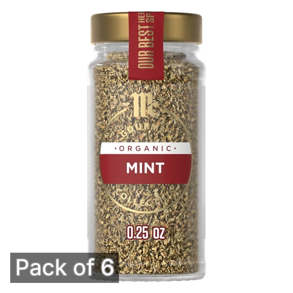 McCormick Gourmet Collection Mint Flakes 0.25 oz (Pack of 6)