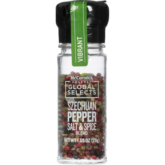McCormick Gourmet Global Selects Szechuan Pepper Salt & Spice Blend, 1.05 oz Bottle