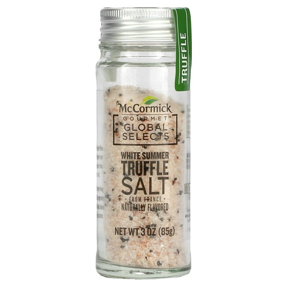 McCormick Gourmet Global Selects, White Summer Truffle Salt From France, Naturally Flavored, 3 oz Pack of 2