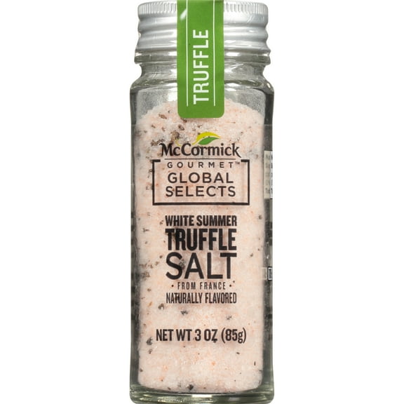 McCormick Gourmet Global Selects Naturally Flavored White Summer Truffle Salt from France, 3.0 oz Bottle
