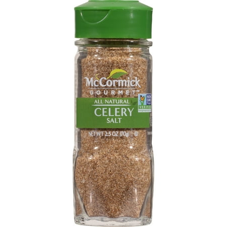 McCormick Gourmet Kosher All Natural Celery Salt, 2.5 oz Bottle