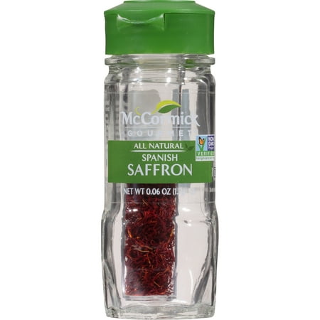 McCormick Gourmet Kosher All Natural Spanish Saffron, 0.06 oz Bottle