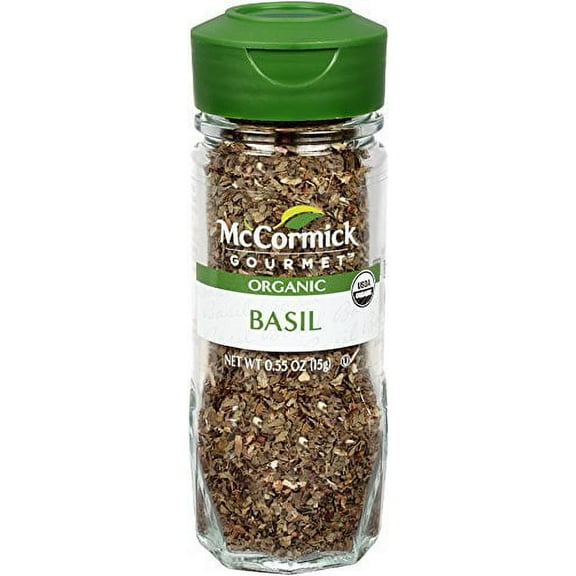 McCormick Gourmet Organic Basil .55 oz (Pack of 3)