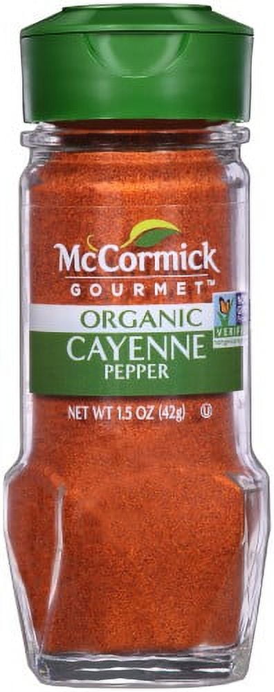 McCormick Gourmet Organic Cayenne Red Pepper 1.5 oz (Pack of 18)