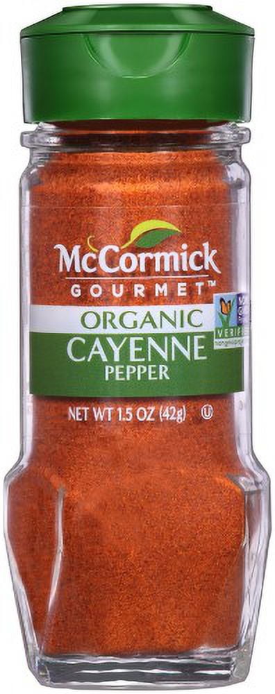 McCormick Gourmet Organic Cayenne Red Pepper 1.5 oz (Pack of 8)