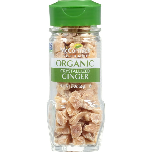 McCormick Gourmet Organic Crystallized Ginger, 2 oz Bottle