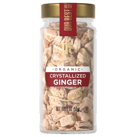 McCormick Gourmet Organic Crystallized Ginger, 2.0 oz Bottle