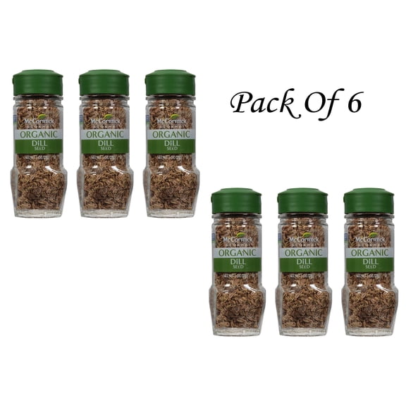 McCormick Gourmet Organic Dill Seed, 1 oz Mixed Spices & Seasonings (Pack Of 6)