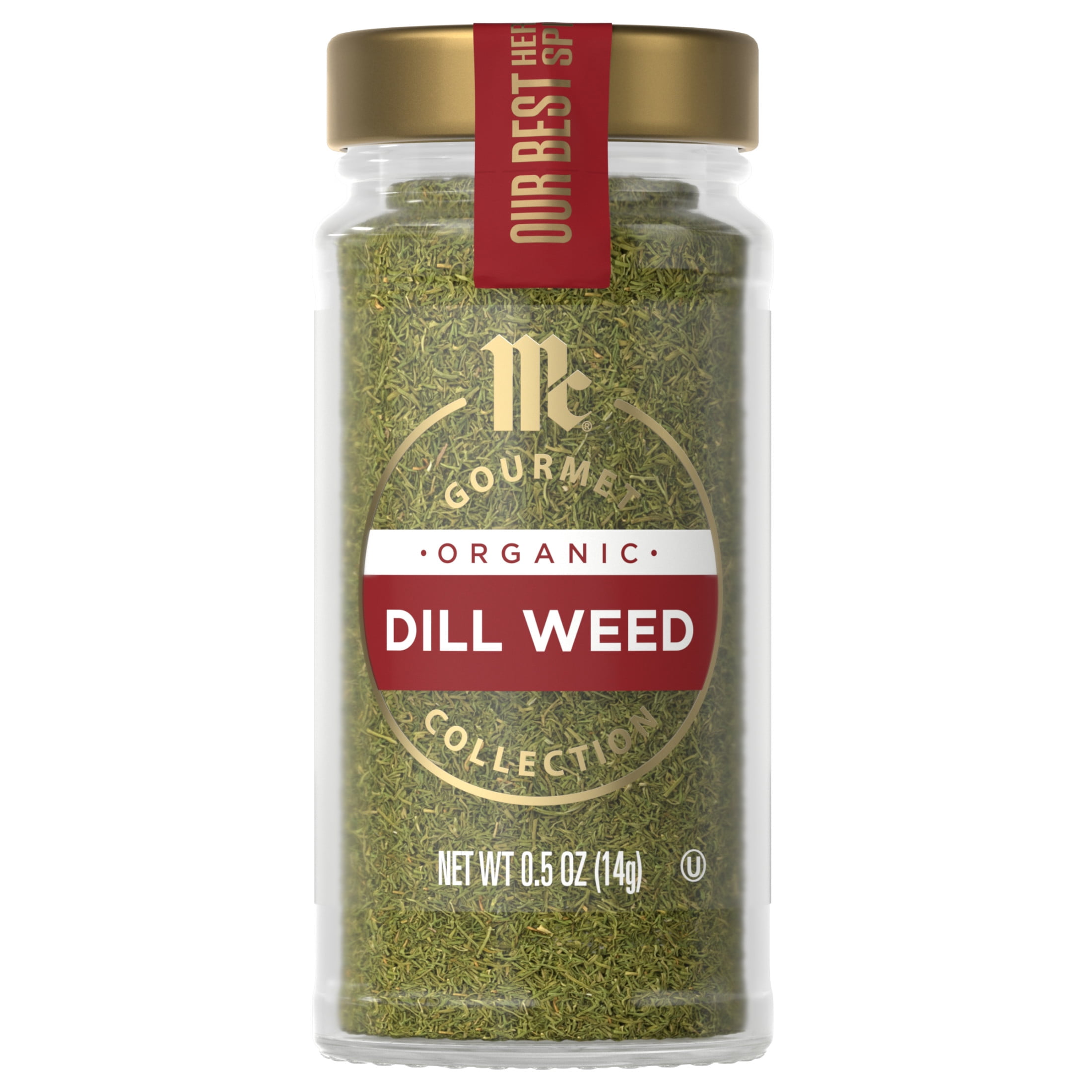 McCormick Gourmet Organic Dill Weed, 0.5 oz Bottle