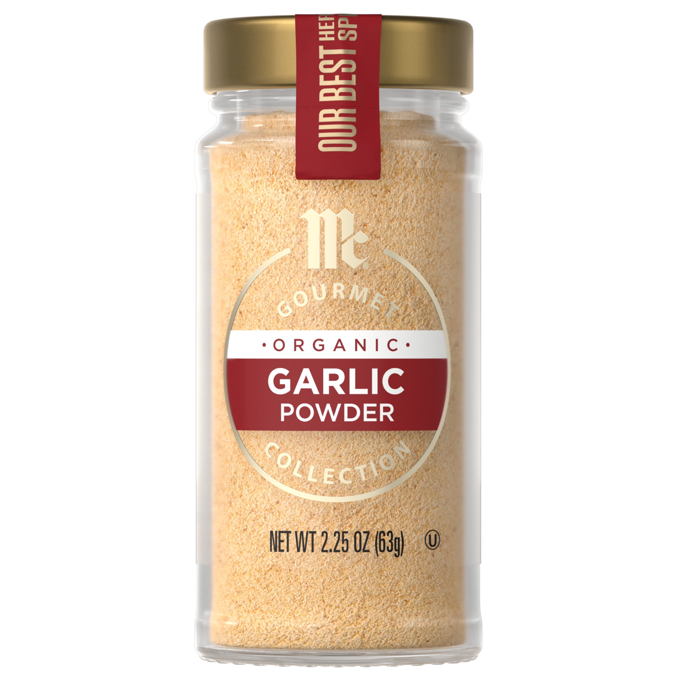 McCormick Gourmet Organic Garlic Powder, 2.25 oz Bottle