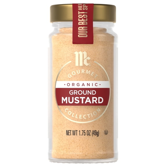 McCormick Gourmet Organic Ground Mustard, 1.75 oz Bottle