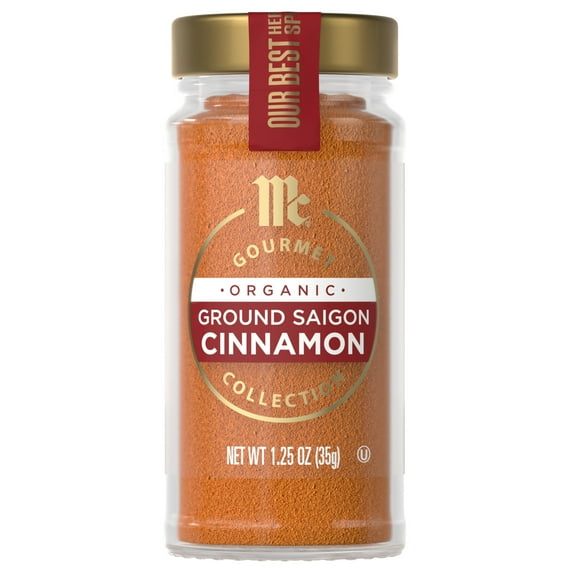 McCormick Gourmet Organic Ground Saigon Cinnamon, 1.25 oz Bottle