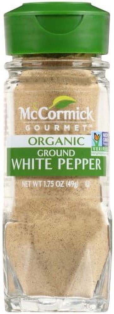 McCormick Gourmet Organic Ground White Pepper 1.75 oz (Pack of 4)