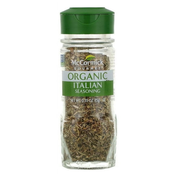 McCormick Gourmet, Organic, Italian Seasoning, 0.55 oz Pack of 4