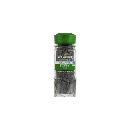 McCormick Gourmet Organic Poppy Seed, 2.12 Oz (Pack of 14)