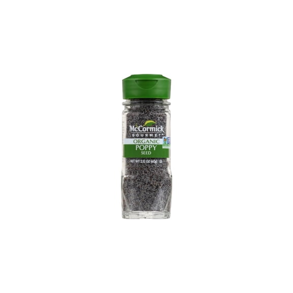 McCormick Gourmet Organic Poppy Seed, 2.12 Oz (Pack of 48)