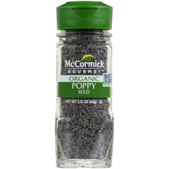 McCormick Gourmet Organic Poppy Seed, 2.12 Oz (Pack of 4)