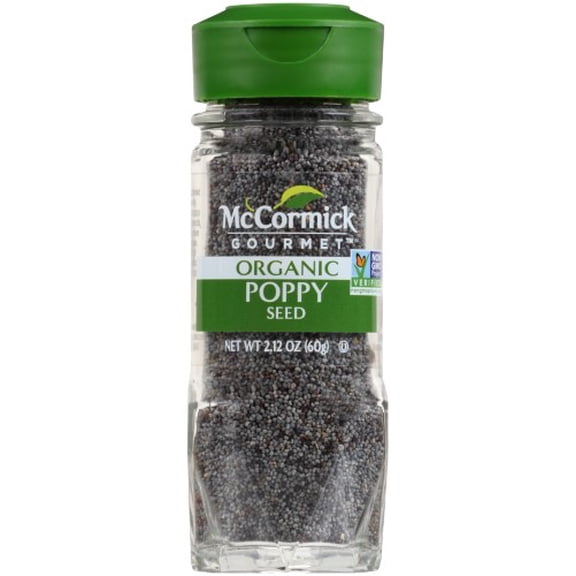 McCormick Gourmet Organic Poppy Seed, 2.12 Oz (Pack of 8)