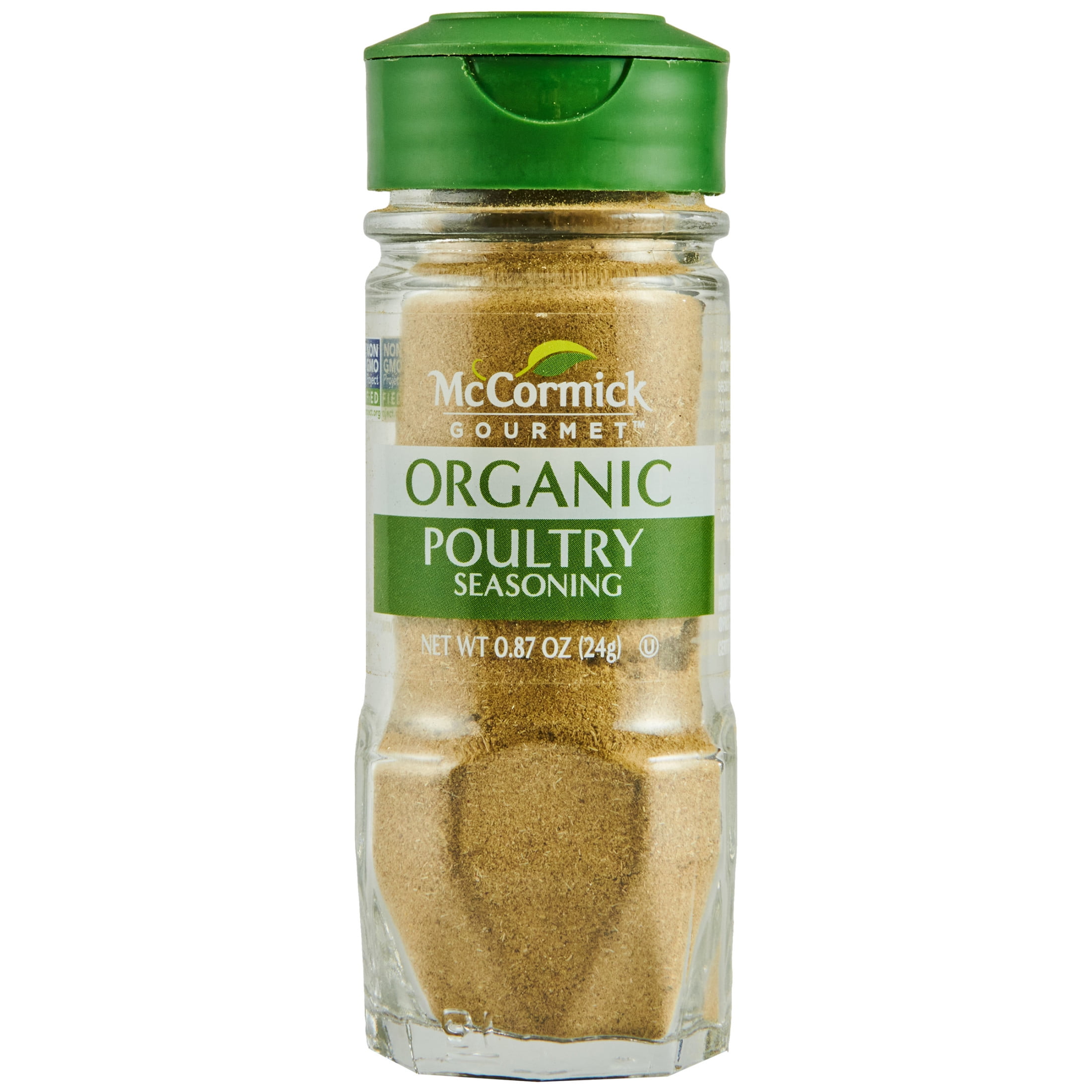 McCormick Gourmet Organic Poultry Seasoning 0.87 oz Bottle, herbal ...