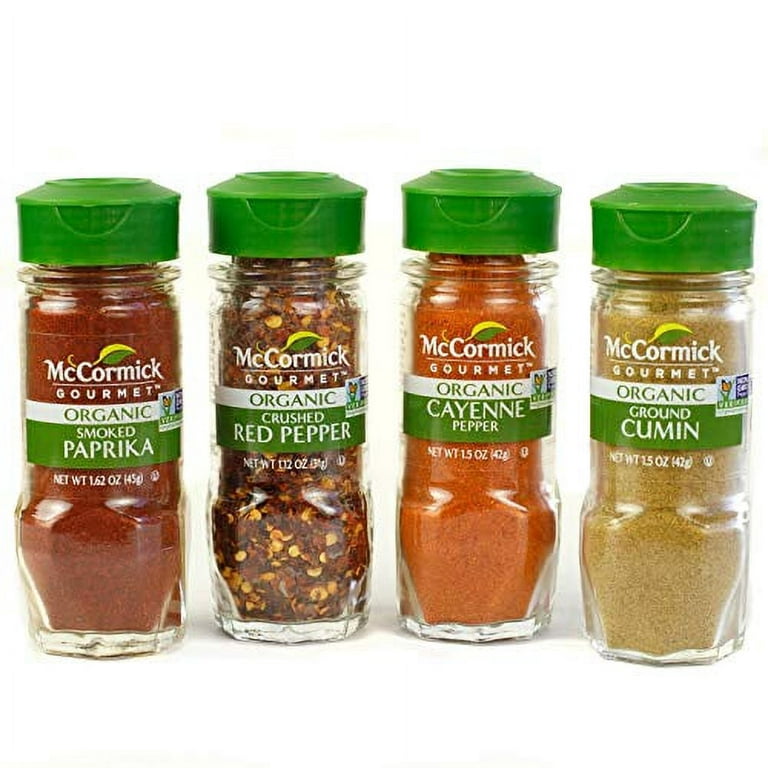 https://i5.walmartimages.com/seo/McCormick-Gourmet-Organic-Red-Peppers-Cumin-Everyday-Basics-Variety-Pack-Smoked-Paprika-Crushed-Pepper-Cayenne-Ground-Cumin-0-05-lb_69a8a356-2779-4751-94a0-af2981d2714e.3c726d76808a3f0e477dd6cd98e4ca45.jpeg?odnHeight=768&odnWidth=768&odnBg=FFFFFF