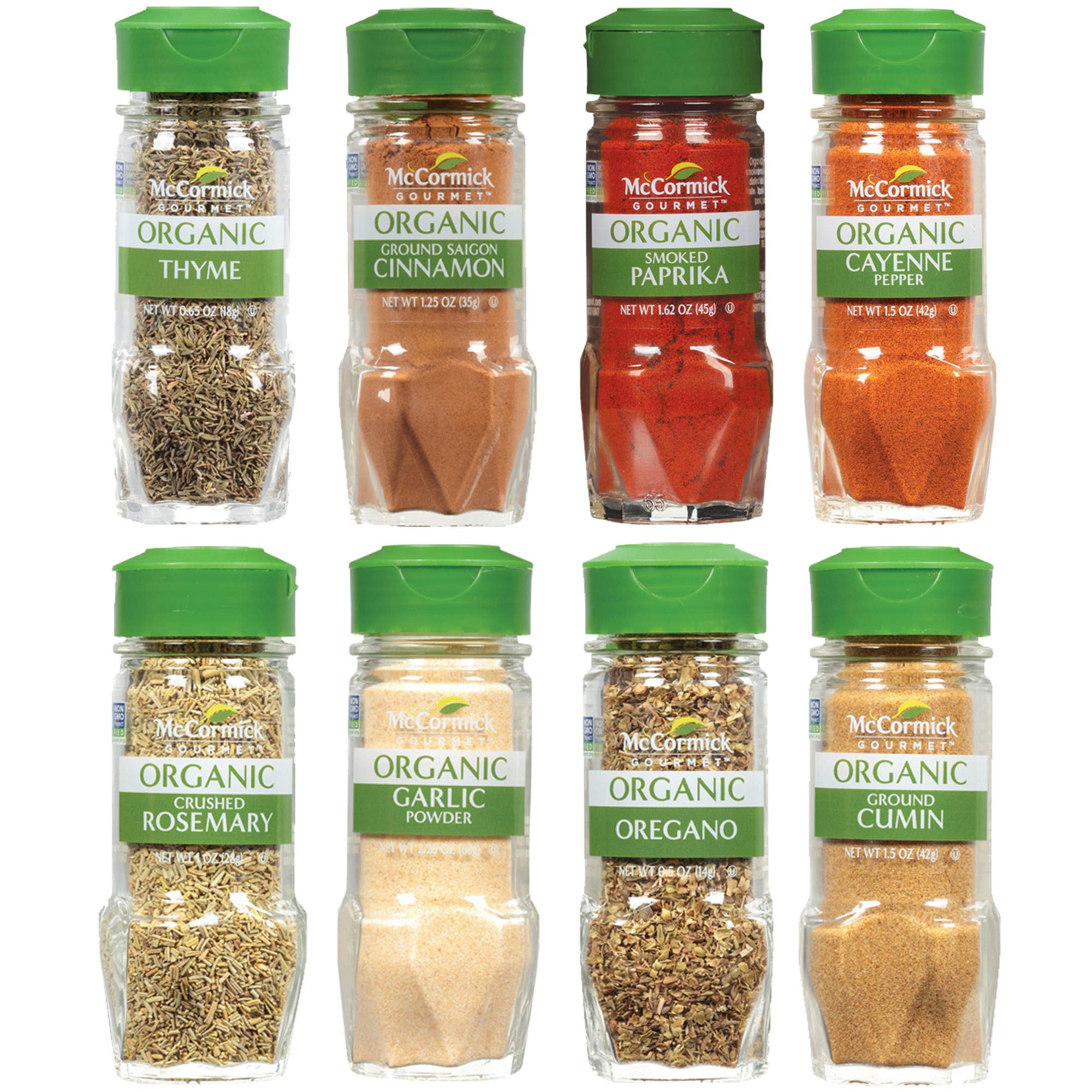 McCormick Gourmet Organic Spice Rack Refill Variety Pack, 8 countZS1
