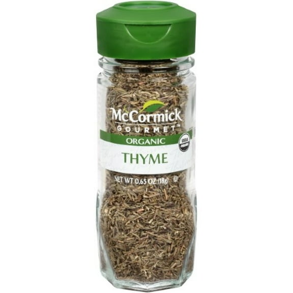 McCormick Gourmet Organic Thyme Leaves 0.65 oz (Pack of 16)