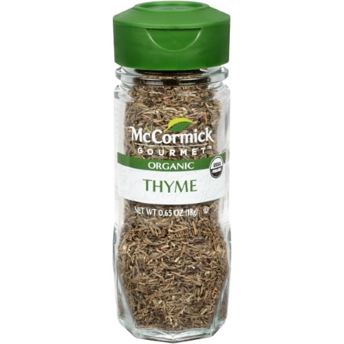 McCormick Gourmet Organic Thyme Leaves, 0.65 Oz (Pack of 8)
