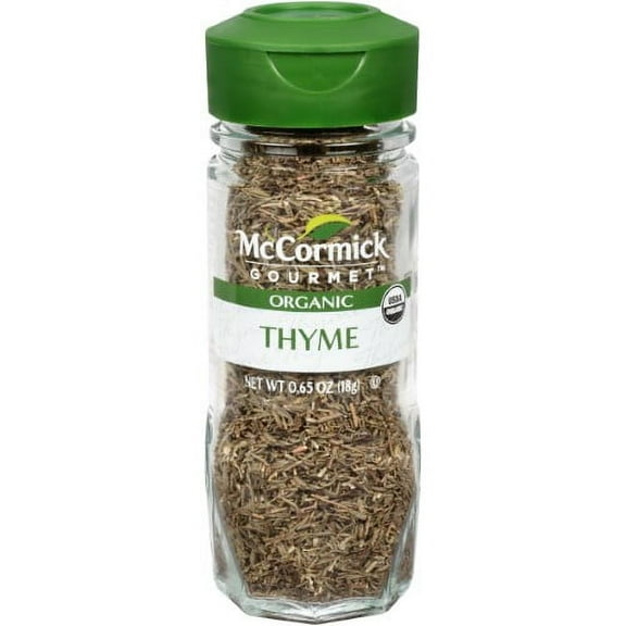 McCormick Gourmet Organic Thyme Leaves 0.65 oz (Pack of 2)