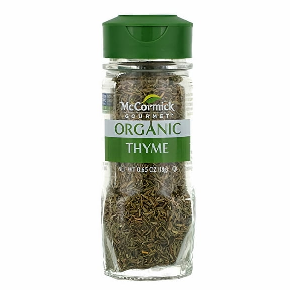 McCormick Gourmet Organic Thyme Leaves 0.65 oz (Pack of 5)