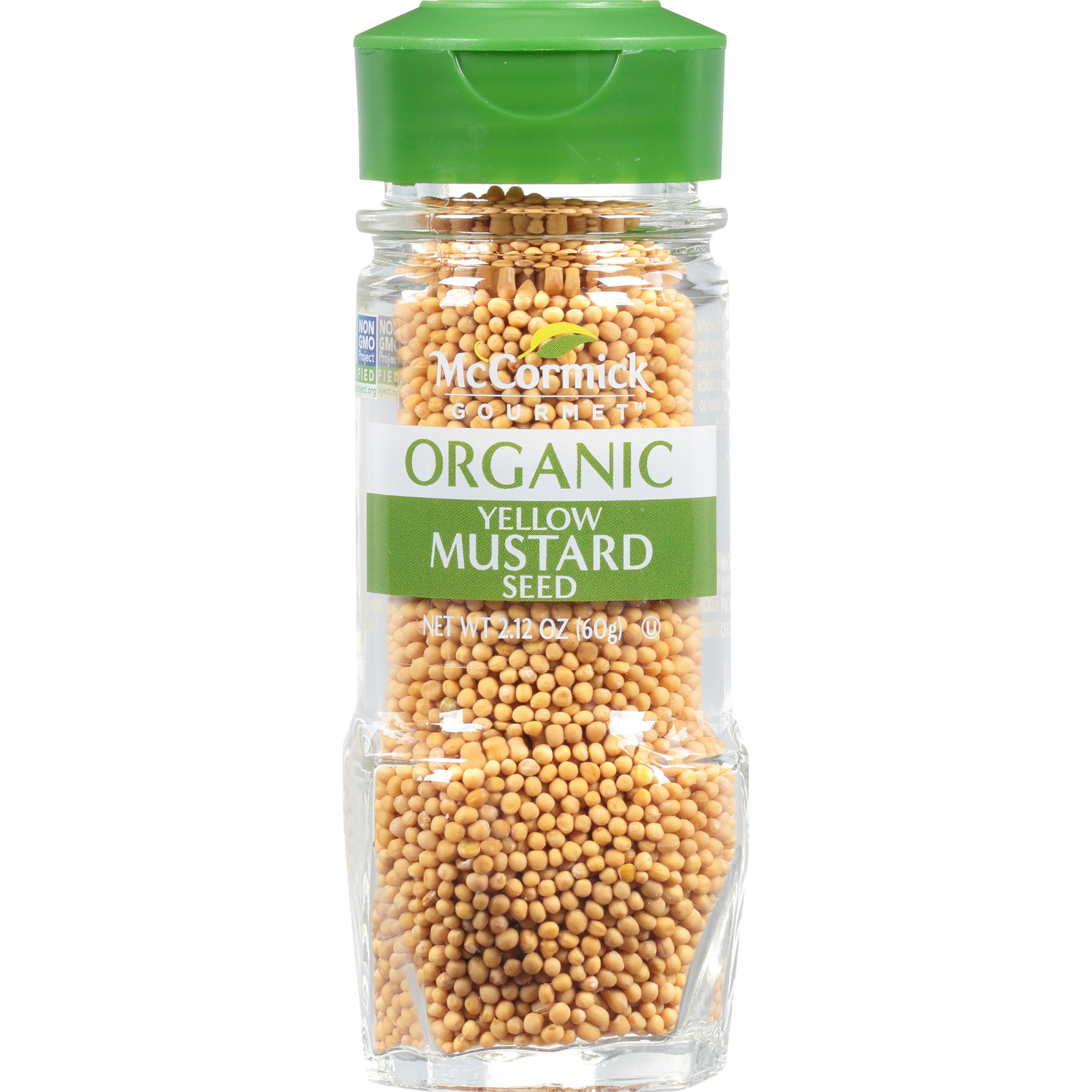 McCormick Gourmet Organic Yellow Mustard Seed, 2.12 oz Mixed Spices & Seasonings - image 1 of 11