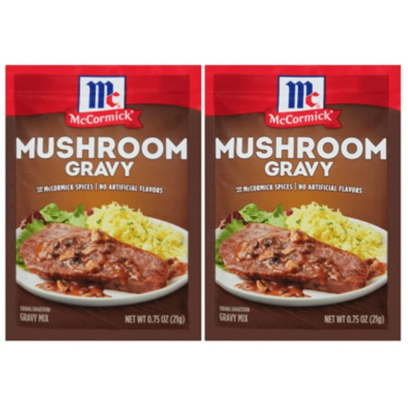 McCormick Gravy Mix - Mushroom, 0.75 oz - Quantity of 2