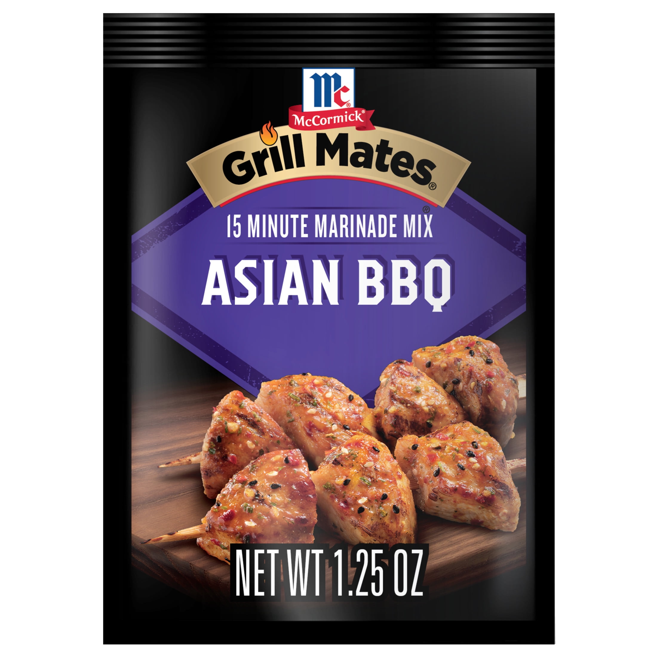 McCormick GRILL MATES Asian BBQ Marinade Mix, 1.25 oz Bag