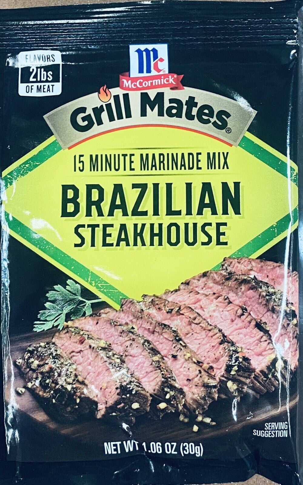 McCormick Grill Mates BRAZILIAN STEAKHOUSE 15 Minute Marinade Mix 1.06