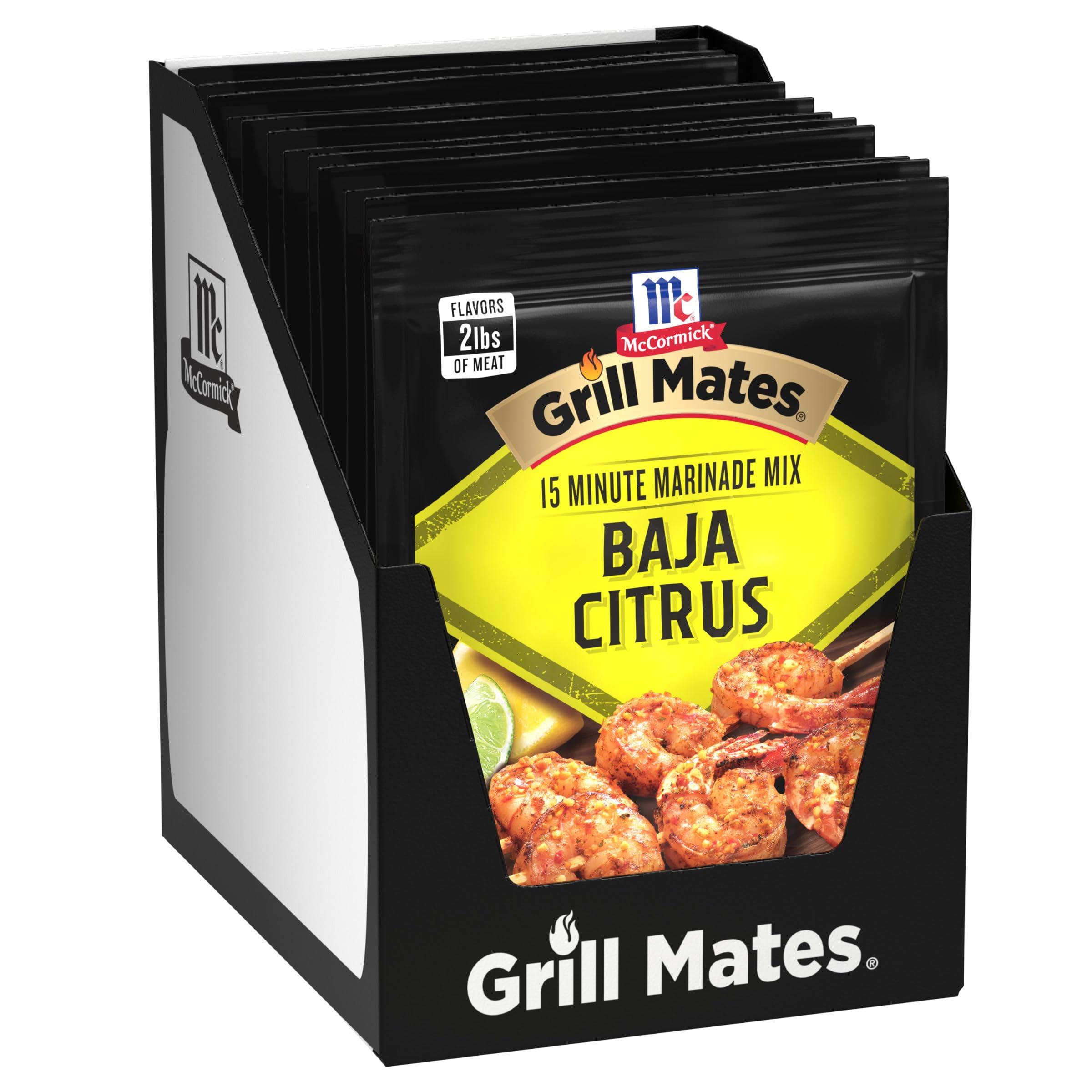 McCormick Grill Mates Baja AIF4 Citrus Marinade Mix, 1 oz (Pack of 12