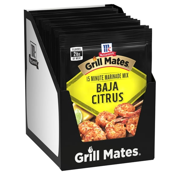 McCormick Grill Mates Baja DMF15 Citrus Marinade Mix, 1 oz (Pack of 12)