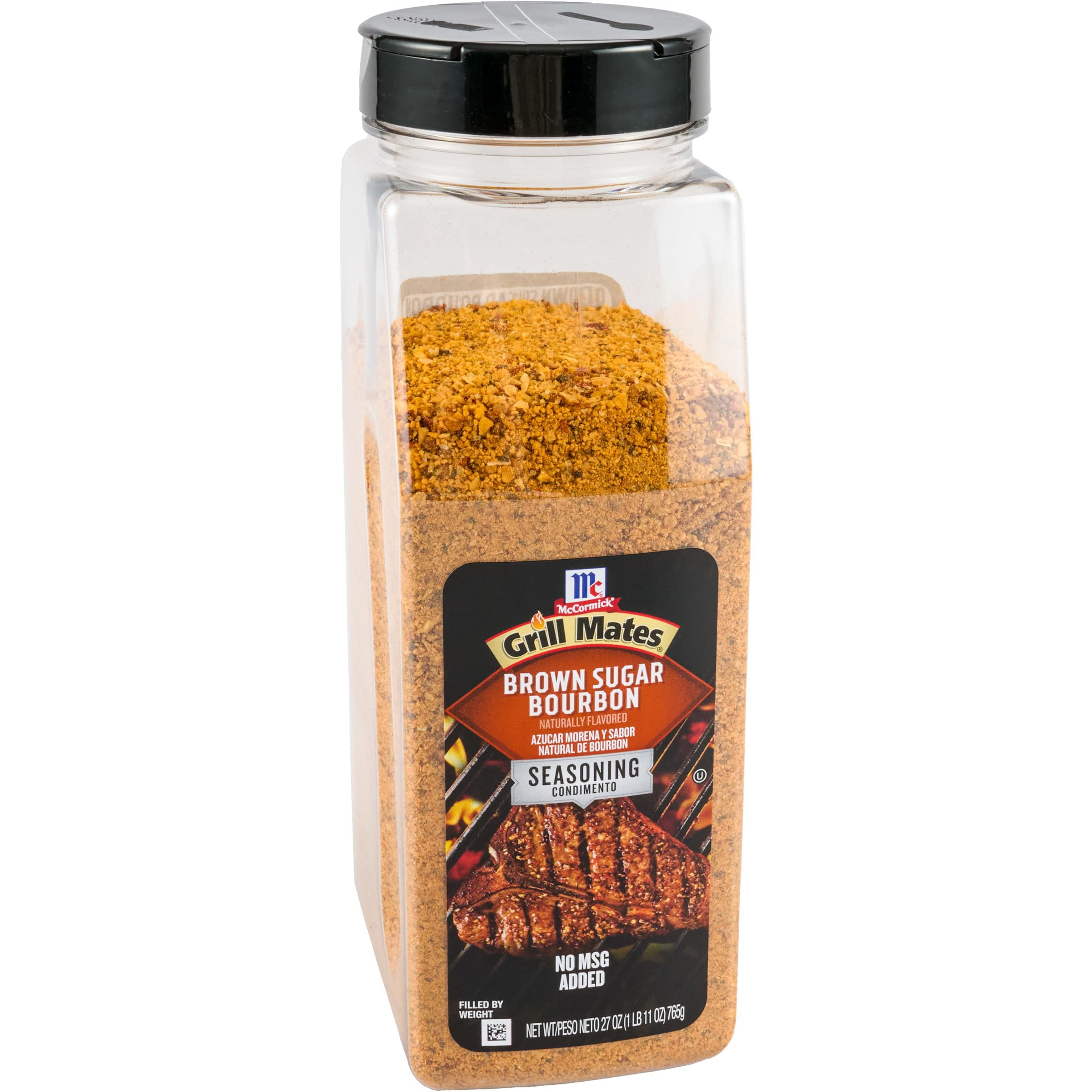 McCormick Grill Mates FEV6&nbsp;Brown Sugar Bourbon Seasoning, 27 27 Ounce Container of Brown Sugar Bourbon Seasoning Made of Molasses, Red Bell Peppers, and More for Steak, Poultry, and Vegetables