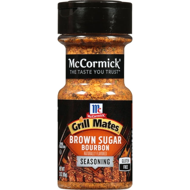 McCormick Grill Mates Brown Sugar Bourbon Seasoning, 3 oz Bottle