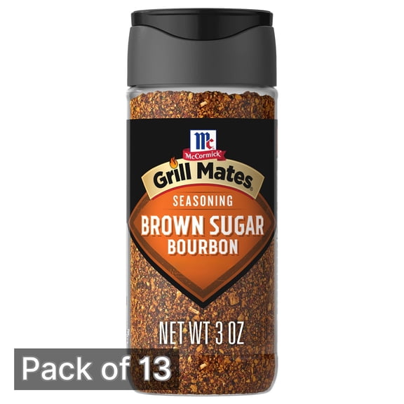 McCormick Grill Mates Brown Sugar Bourbon Seasoning 3 oz (Pack of 13)