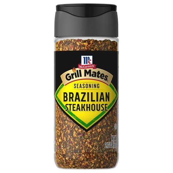 McCormick GRILL MATES Gluten Free Brazilian Steakhouse Seasoning, 2.12 oz Bottle