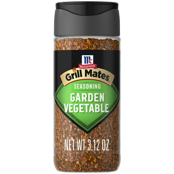 McCormick GRILL MATES Gluten Free Garden Vegetable Seasoning, 3.12 oz Bottle