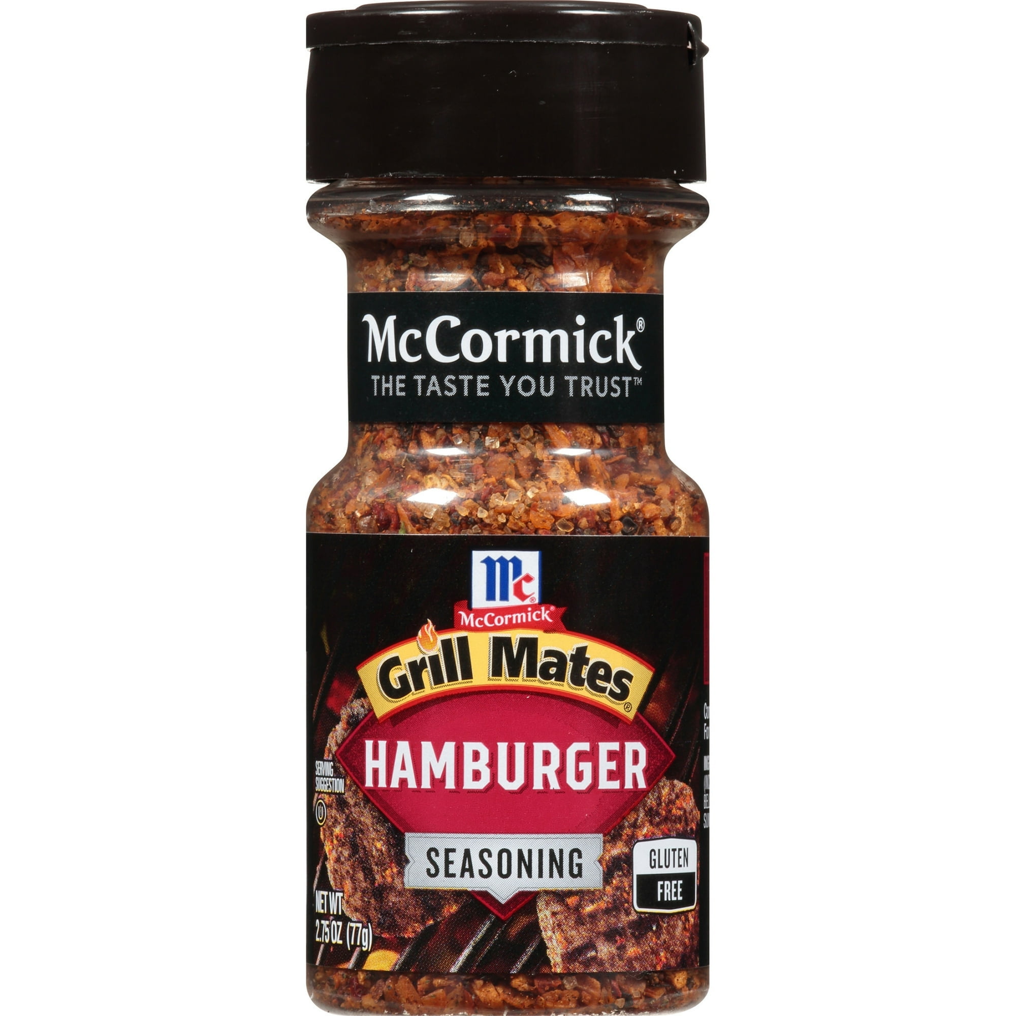 McCormick Grill Mates Gluten Free Hamburger Seasoning, 2.75 oz Bottle