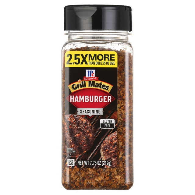McCormick Grill Mates Gluten Free Hamburger Seasoning, 7.75 oz