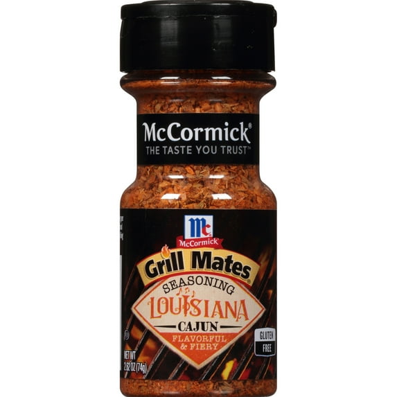 McCormick GRILL MATES Gluten Free Louisiana Cajun Seasoning, 2.62 oz Bottle