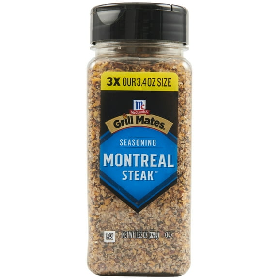 McCormick GRILL MATES Gluten Free Montreal Steak Seasoning, 11.62 oz Bottle